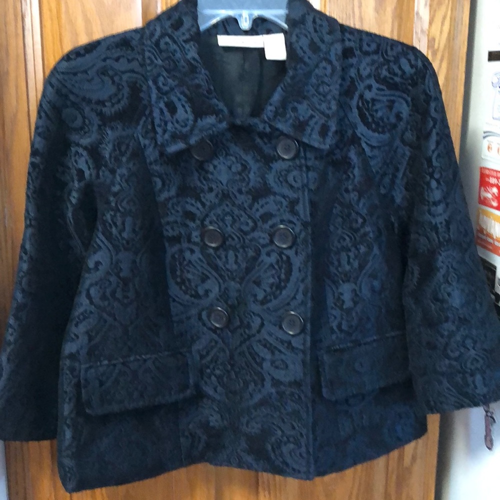 DKNY brocade double breasted blazer
